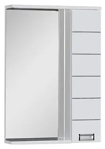 Шкаф-зеркало Aquanet Доминика 60 белый 171918 Шкаф-зеркало Aquanet Доминика 60 белый 171918, 1