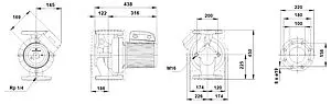 Насос циркуляционный Grundfos UPS 100-30 F 96402508 Насос циркуляционный Grundfos UPS 100-30 F 96402508, 3