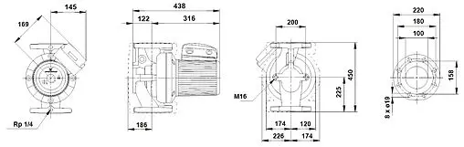 Насос циркуляционный Grundfos UPS 100-30 F 96402508 Насос циркуляционный Grundfos UPS 100-30 F 96402508