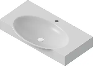 Раковина Sanita Luxe Infinity 76 белый INF76SLWB01KR Раковина Sanita Luxe Infinity 76 белый INF76SLWB01KR, 3