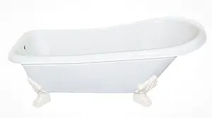 Ванна отдельностоящая из искусственного камня Esse Santorini 171x78 ножки белые Ванна отдельностоящая из искусственного камня Esse Santorini 171x78 ножки белые, 1