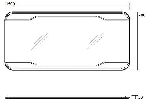 Зеркало Kerasan Waldorf 150х70 740501