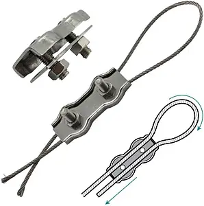 Зажим для троса из нержавеющей стали 5мм ACR SS304 DOUBLE Зажим для троса из нержавеющей стали 5мм ACR SS304 DOUBLE, 3