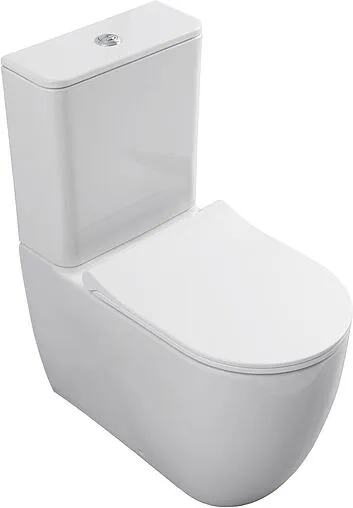 Унитаз-компакт безободковый Allen Brau Priority белый 4.31003.20+4.XX000.20