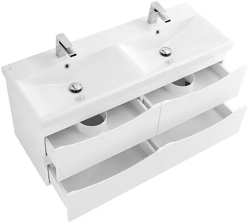 Тумба-умывальник подвесная BelBagno MARINO-CER 120 Bianco Lucido MARINO-CER-1200-4C-SO-2-BL-P+BB-0325-120-2-LVB