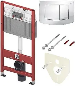 Инсталляция для подвесного унитаза Set 4 в 1 TECEbase kit 2.0 K440200 с кнопкой TECEambia белый глянцевый, 1