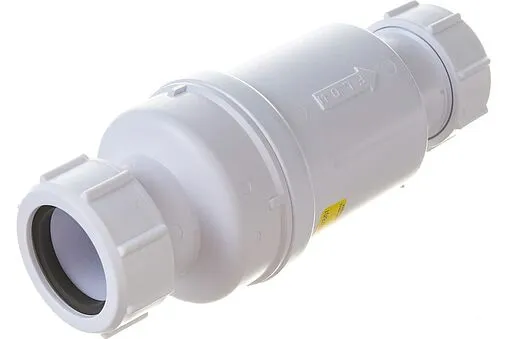 Самозакрывающийся сливной клапан Mc Alpine белый MRNRV32C-PB