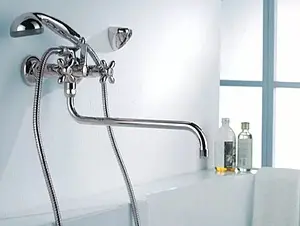 Смеситель для ванны с длинным изливом SMARTsant Классик нью хром SM180002AA Смеситель для ванны с длинным изливом SMARTsant Классик нью хром SM180002AA, 3