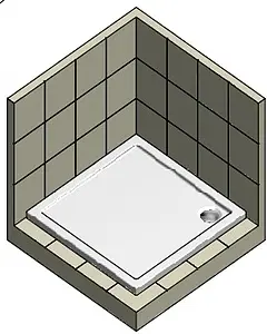 Поддон для душа акриловый низкий 900x900мм Roltechnik Aloha flat 8000283 Поддон для душа акриловый низкий 900x900мм Roltechnik Aloha flat 8000283, 3