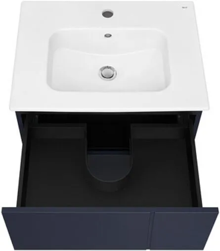 Тумба под умывальник подвесная Roca Luna 60 синий ZRU9307766
