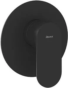 Смеситель для душа скрытого монтажа Ravak Eleganta чёрный матовый X070299, 1
