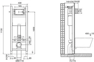 Комплект 4 в 1 Jacob Delafon Modern Life E21774RU-00, 2