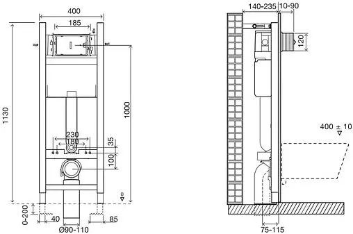 Комплект 4 в 1 Jacob Delafon Modern Life E21774RU-00