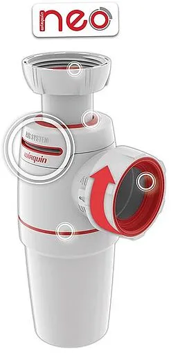 Сифон бутылочный для мойки Wirquin NEO AIR 30987083 Сифон бутылочный для мойки Wirquin NEO AIR 30987083