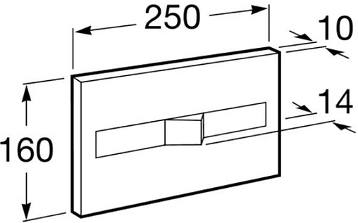 Клавиша смыва для унитаза Roca PL-2 890096005 кнопки/хром матовый, панель/белый глянцевый Клавиша смыва для унитаза Roca PL-2 890096005 кнопки/хром матовый, панель/белый глянцевый