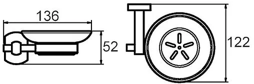 Мыльница Milardo Neva хром NEVSMG0M42 Мыльница Milardo Neva хром NEVSMG0M42