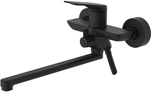 Смеситель для ванны с длинным изливом Osgard Solen Black чёрный матовый 58223, 1