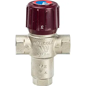 Трехходовой термостатический смесительный клапан ½" +42...+60°С Kvs 1.5 WATTS Aquamix AM62C 10022122 Трехходовой термостатический смесительный клапан ½" +42...+60°С Kvs 1.5 WATTS Aquamix AM62C 10022122, 3