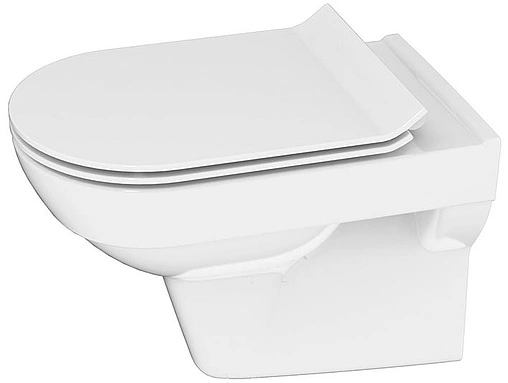 Комплект 6 в 1 Cersanit City New Clean On S-SET-CITYC/LPRO/S-DL/In-Wg-w с кнопкой Intera BU-INT/WHG/GL белый глянцевый