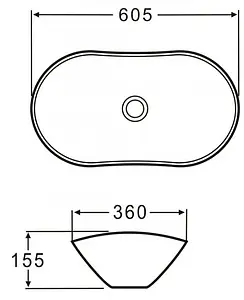 Раковина BelBagno 60.5 белый BB1404 Раковина BelBagno 60.5 белый BB1404, 2