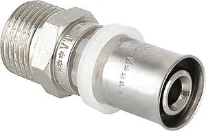 Муфта пресс переходная 20мм x ½"н Valtec VTm.201.N.002004 Муфта пресс переходная 20мм x ½"н Valtec VTm.201.N.002004, 1