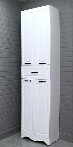 Шкаф-пенал напольный Домино RICH 50 белое дерево DR6014P