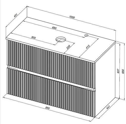 Тумба-умывальник Aquanet Джейн 100 мисти грин 00313320+