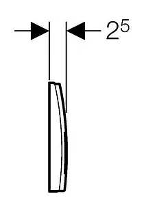 Клавиша смыва для унитаза Geberit Delta 50 115.135.21.1 хром глянцевый, 3