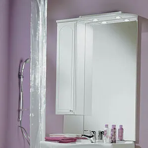 Шкаф-зеркало Aquaton Майами 75 L белый 1A047502MM01L Шкаф-зеркало Aquaton Майами 75 L белый 1A047502MM01L, 3