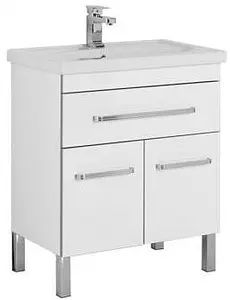 Тумба-умывальник напольная Aquanet Сиена 70 белый 00189223+00185343 Тумба-умывальник напольная Aquanet Сиена 70 белый 00189223+00185343, 1