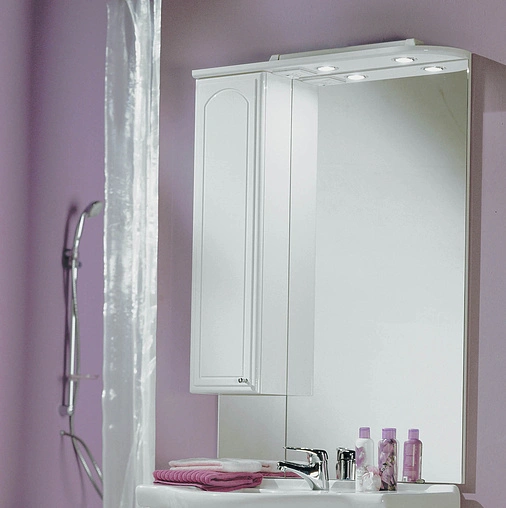 Шкаф-зеркало Aquaton Майами 75 L белый 1A047502MM01L