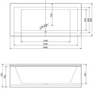 Ванна акриловая Cezares Plane 190x80 Ванна акриловая Cezares Plane 190x80, 2