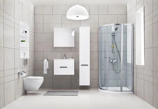 Шкаф-пенал подвесной с бельевой корзиной Am.Pm Spirit 32 L белый M70CHL0321WG