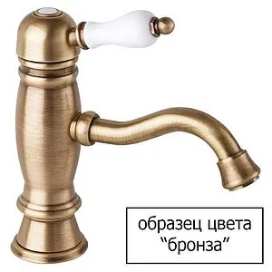 Смеситель для раковины Cezares Venezia бронза/белый VENEZIA-LSM2-02-Bi Смеситель для раковины Cezares Venezia бронза/белый VENEZIA-LSM2-02-Bi, 3