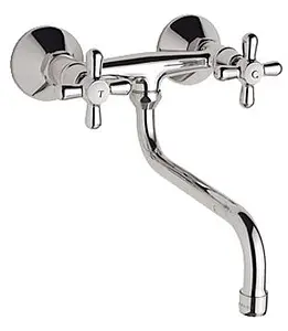 Смеситель для раковины настенный Vidima Retro хром BA122AA, 1