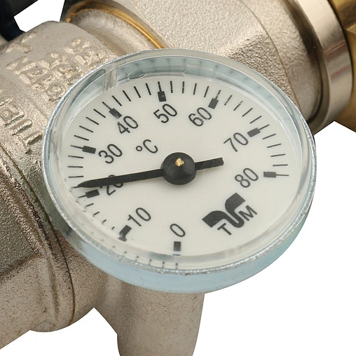 Группа коллекторная с расходомерами 10 отводов 1&quot;в/в x ¾&quot;ек Tiemme 3870011