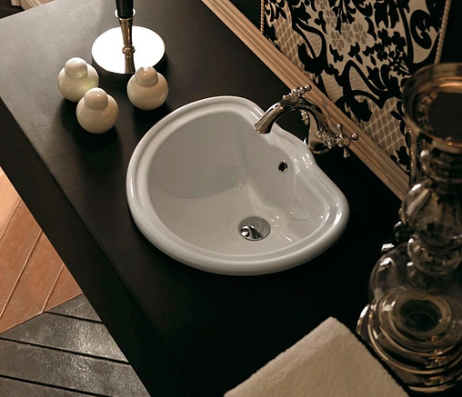 Раковина Kerasan Retro 46 белый 103101 Раковина Kerasan Retro 46 белый 103101