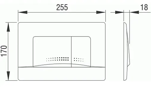 Инсталляция для подвесного унитаза Set 3 в 1 Pestan Fluenta SET40006356AW с кнопкой белый глянцевый