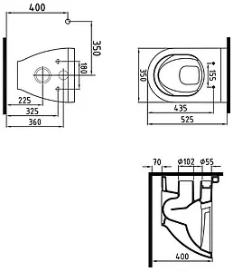 Унитаз подвесной безободковый с функцией биде и встроенным смесителем Bien Harmony белый HRKA052N3VE0W3000 Унитаз подвесной безободковый с функцией биде и встроенным смесителем Bien Harmony белый HRKA052N3VE0W3000, 2