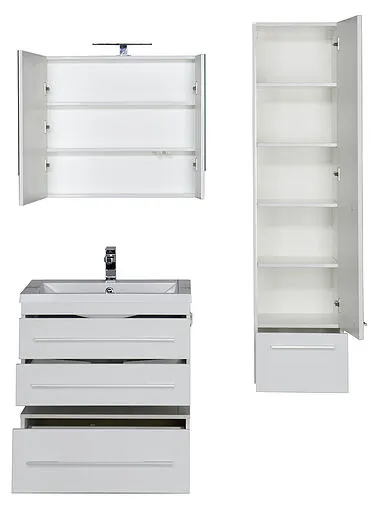 Шкаф-зеркало Aquanet Нота 75 L белый 00165130