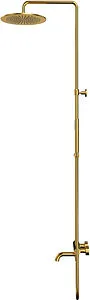Душевая система с термостатом для ванны WHITECROSS Y brushed gold золото брашированное Y1234GLB Душевая система с термостатом для ванны WHITECROSS Y brushed gold золото брашированное Y1234GLB, 3