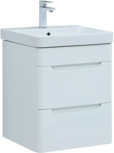 Тумба под умывальник подвесная Aquanet София 50 белый глянец 00274171