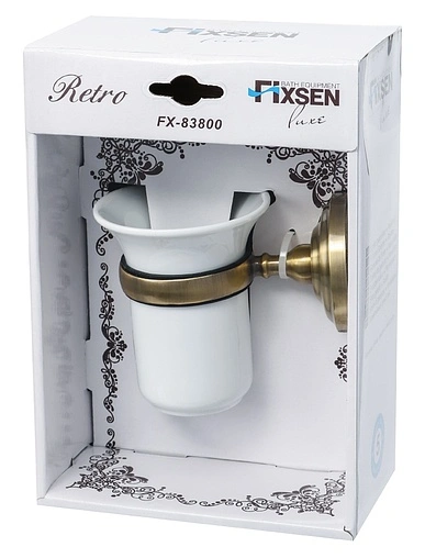 Стакан Fixsen Retro бронза/белый FX-83806 Стакан Fixsen Retro бронза/белый FX-83806