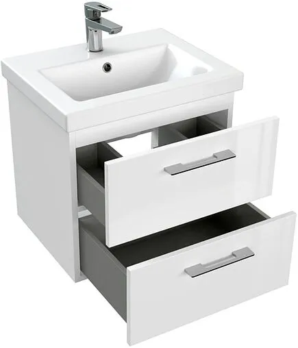 Тумба-умывальник подвесная Cersanit Lara 50 белый 64131+