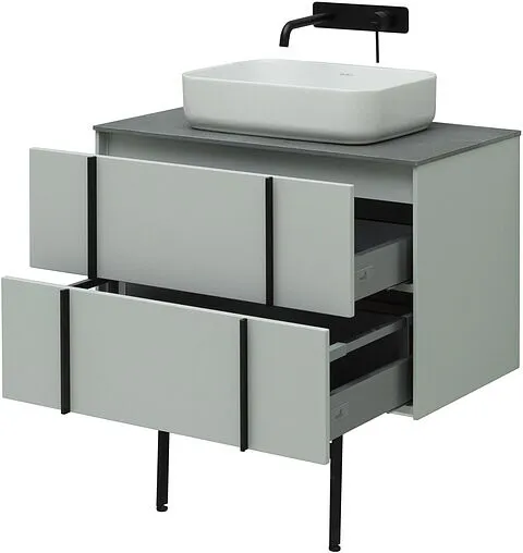 Тумба-умывальник подвесная Allen Brau Reality 80 папирус 1.32005.PWM+