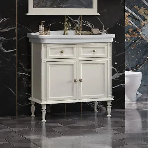 Тумба под умывальник напольный Opadiris Кантара 85 слоновая кость 00-00007479