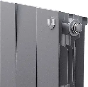Радиатор биметаллический 20 секций Royal Thermo PianoForte 200 Silver Satin RTPSS20020 Радиатор биметаллический 20 секций Royal Thermo PianoForte 200 Silver Satin RTPSS20020, 3