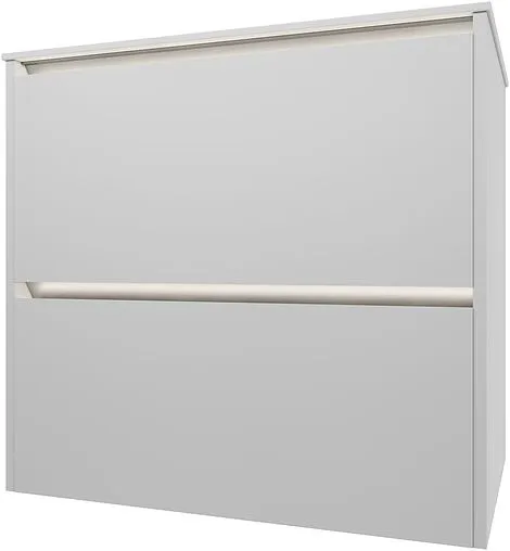 Тумба-умывальник подвесная Allen Brau Activity 70 белый/олива браш 1.34011.WM+