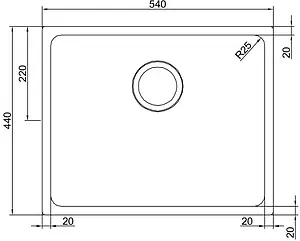 Мойка кухонная Franke Kubus KBG 110-50 графит 125.0023.806 Мойка кухонная Franke Kubus KBG 110-50 графит 125.0023.806, 2