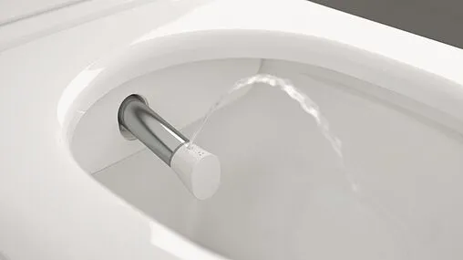 Умный унитаз-биде подвесной безободковый Villeroy&amp;Boch Viclean CeramicPlus белый V0E100R1
